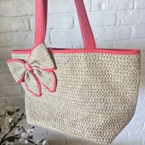 Kate Spade Belle Place Tote Bag, Striped Interior, Beach, Everyday